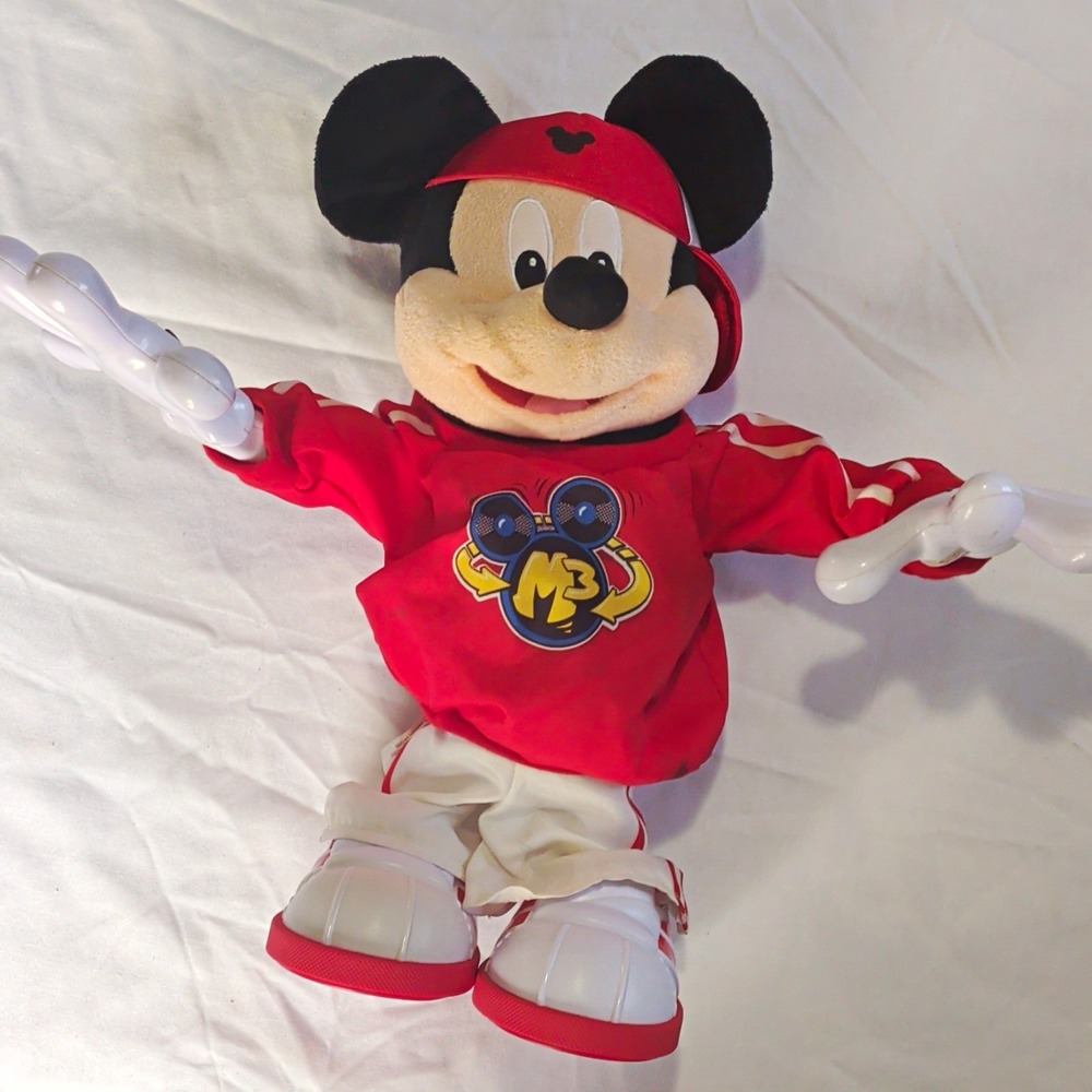 Fisher-Price Disney Master Mickey M3 Hip Hop Plush W5129 Red Tracksuit 2011